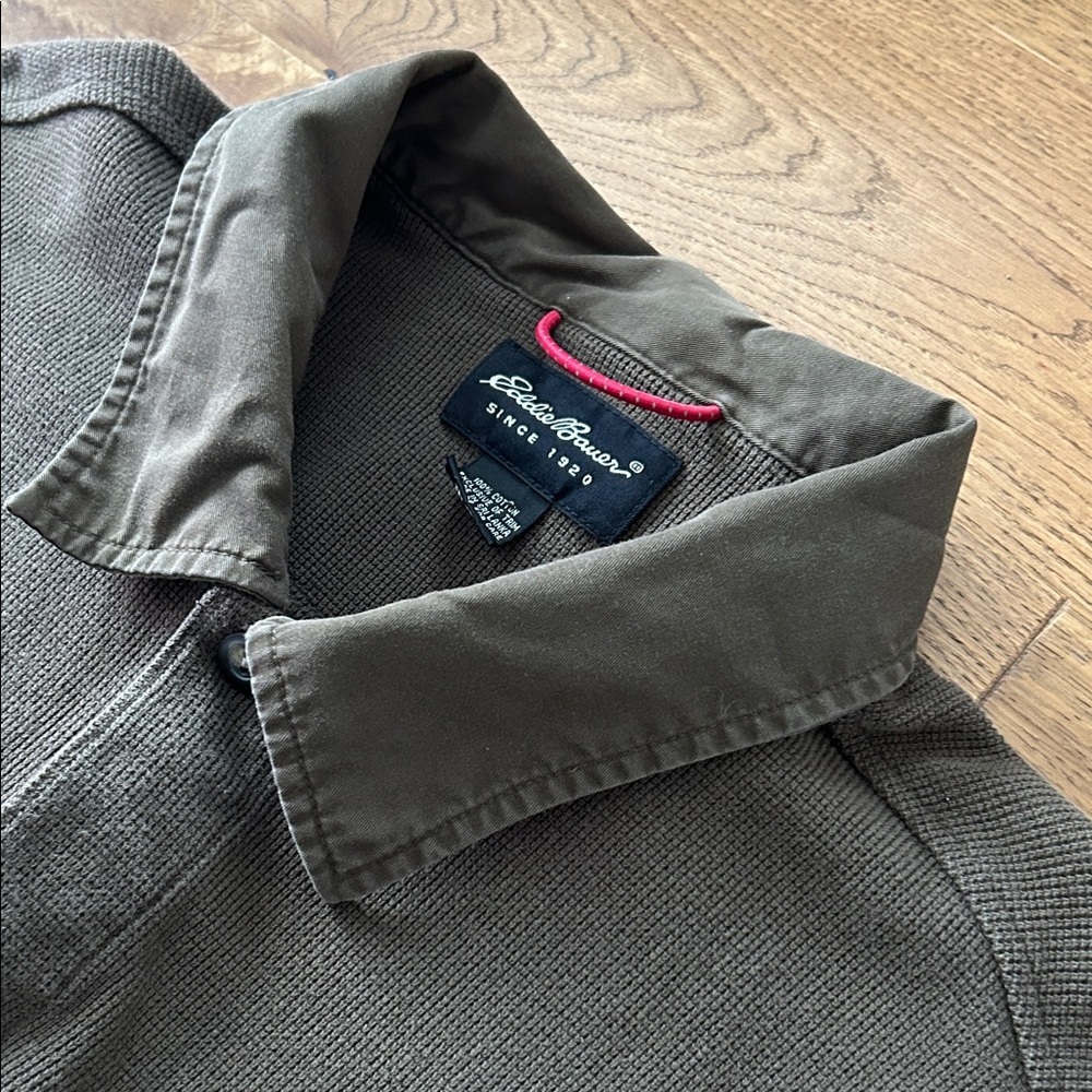 Eddie Bauer Olive Green Lightweight Shirt Mens XL